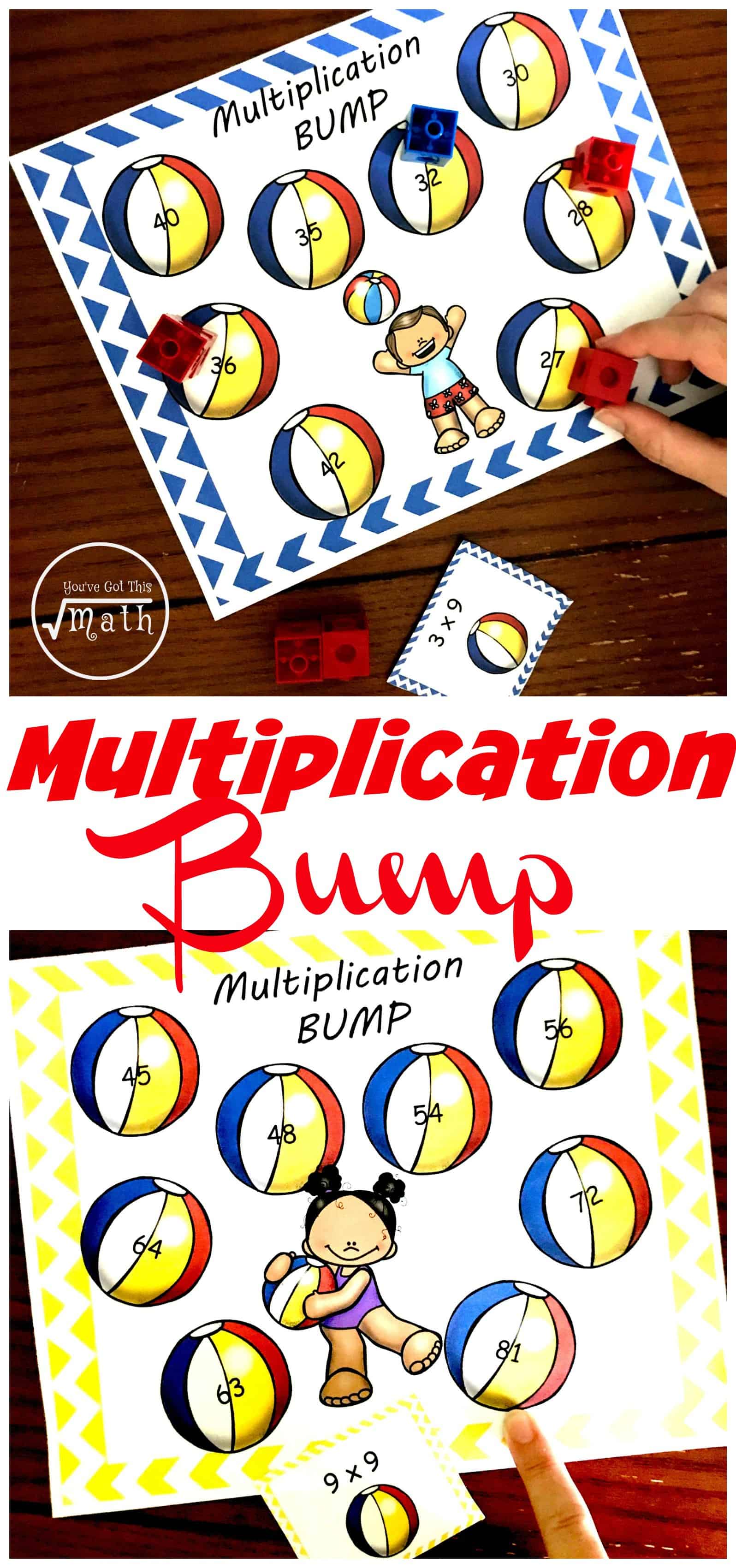 This low-prep times table game for kids is a fun and easy way for children to practice their multiplication facts. 