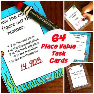 Practice Value of Digits with These FREE Place Value For Large Number Task Cards