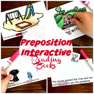 Two FREE Teaching Prepositions Cut and Paste Books