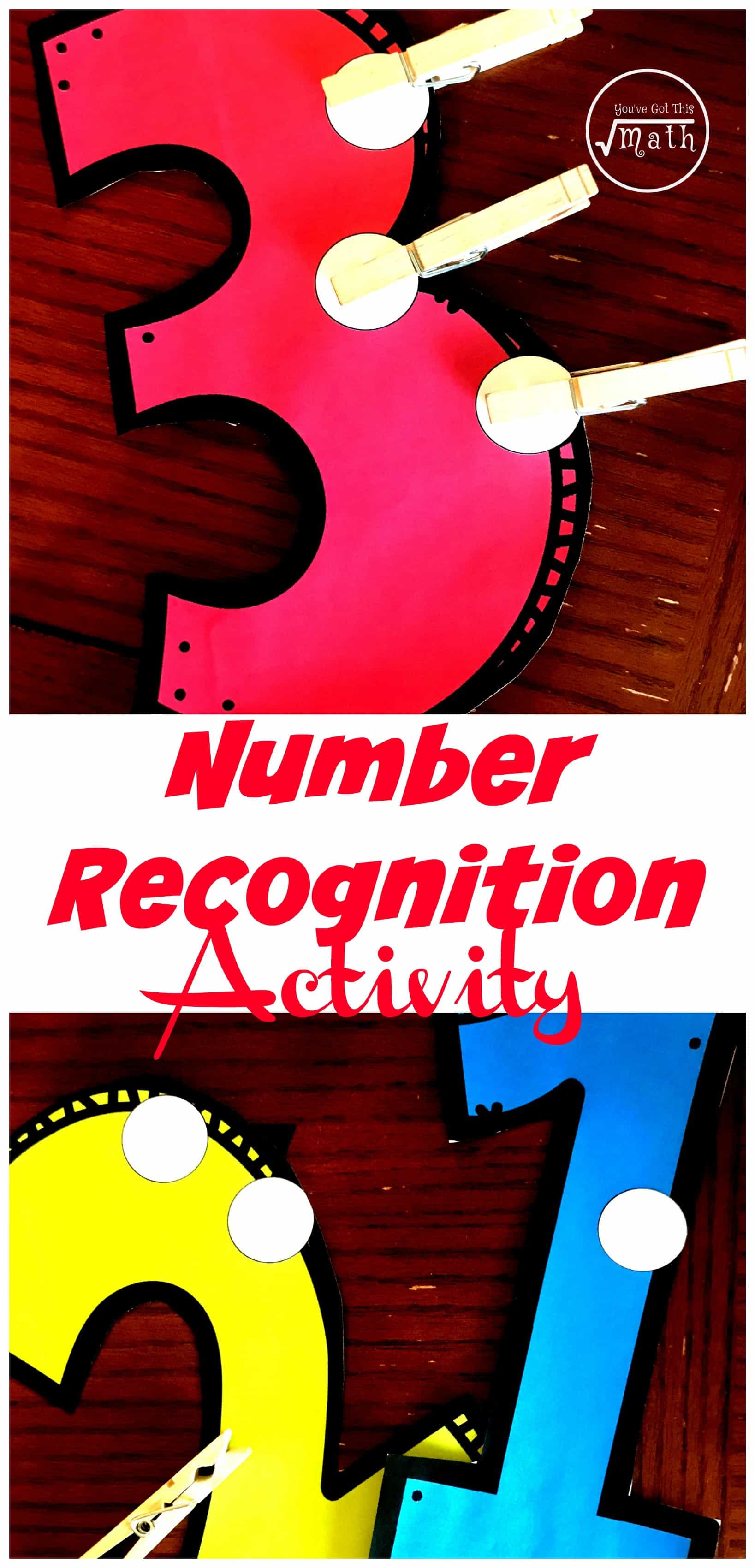 This FREE number recognition activity gets children recognizing numbers, counting, and strengthening their fine motor skills.