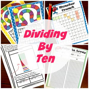 FREE Step by Step Directions For Dividing by 10 Using Arrays