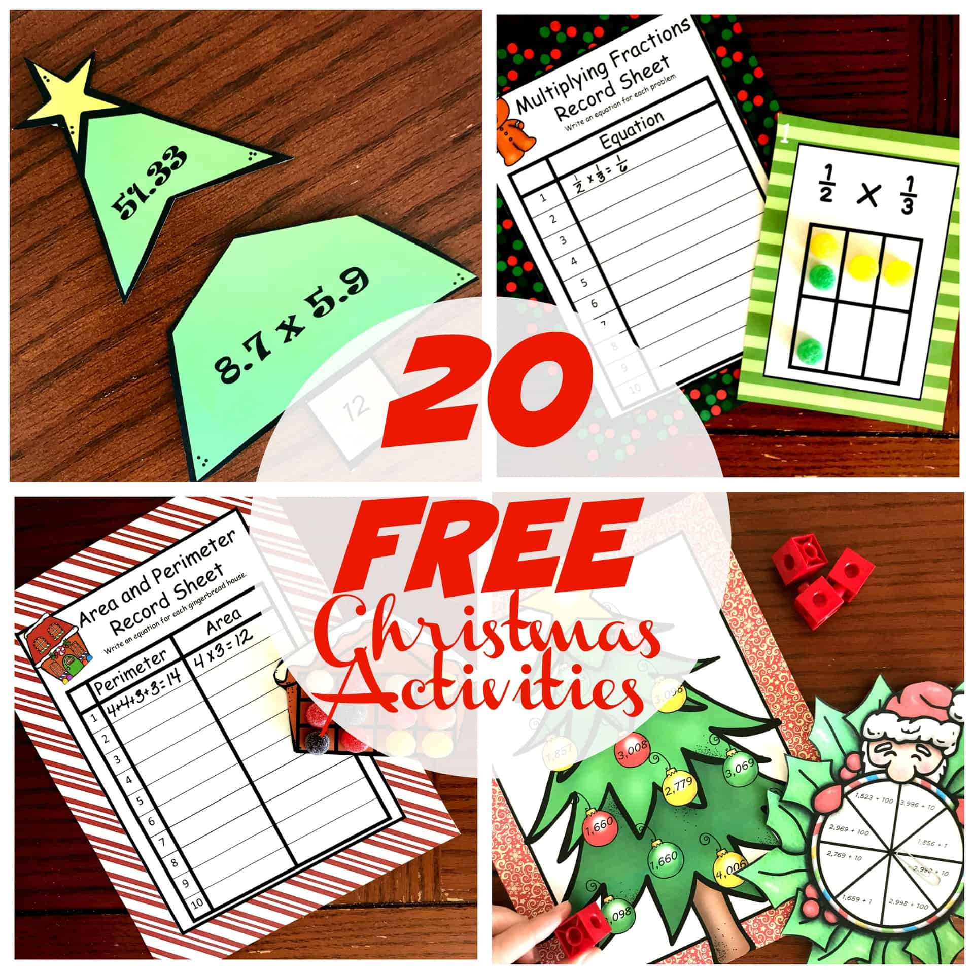 35 Free Christmas Math Games and Activities | Printable | K to 6th Grade
