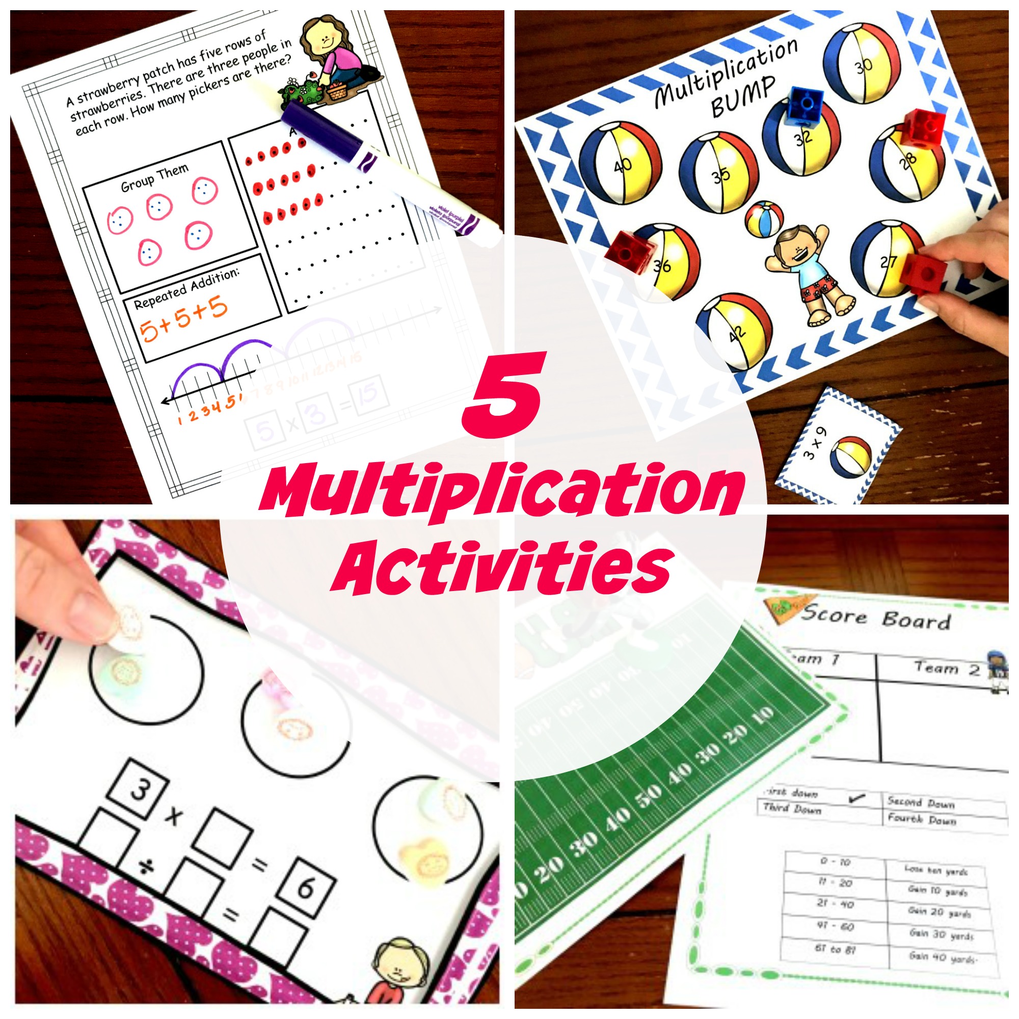 THREE, FREE Distributive Property Worksheets with a Winter Theme