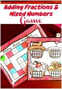 FREE Exciting Subtracting Mixed Numbers Activity
