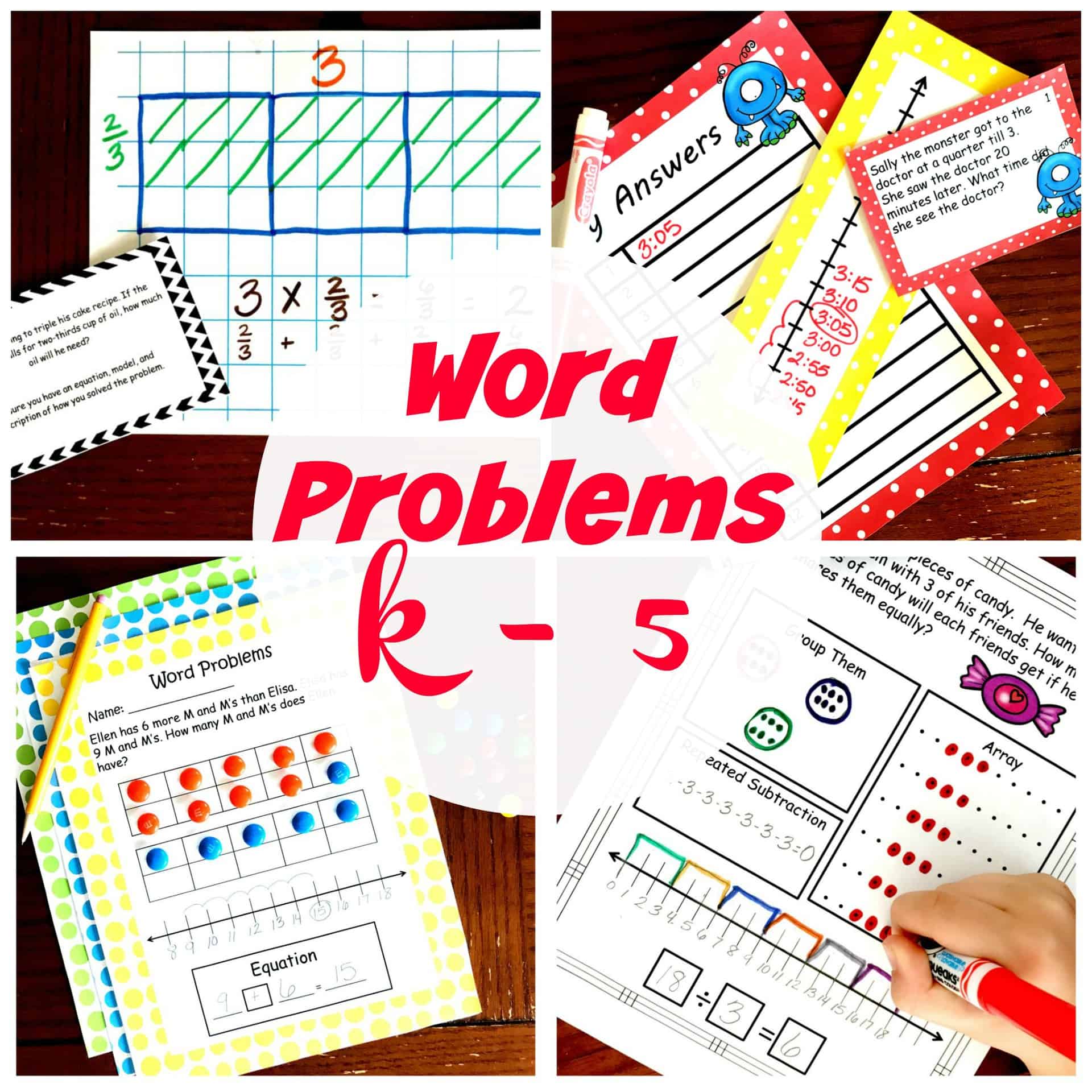 22 Free Packets of Math Word Problems | K-5 | Printable