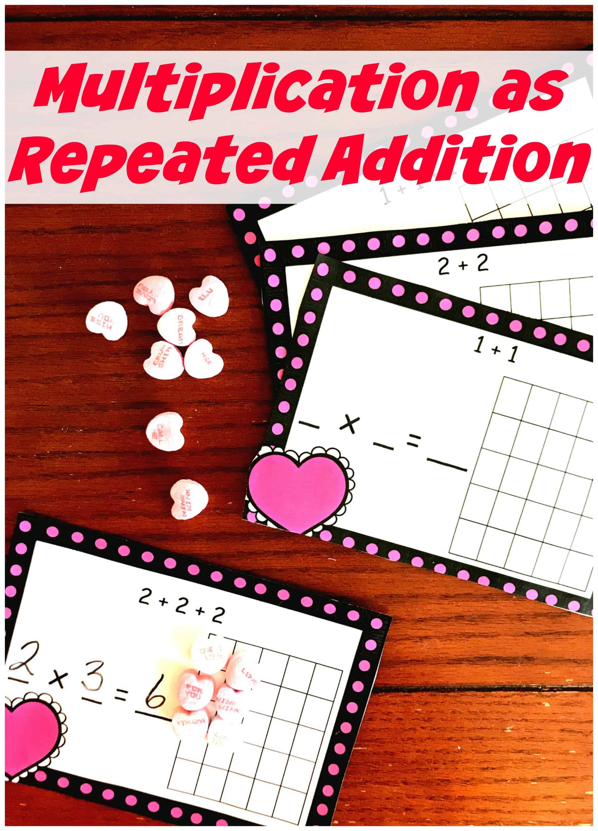 FREE Hands-On Multiplication as Repeated Addition Worksheet