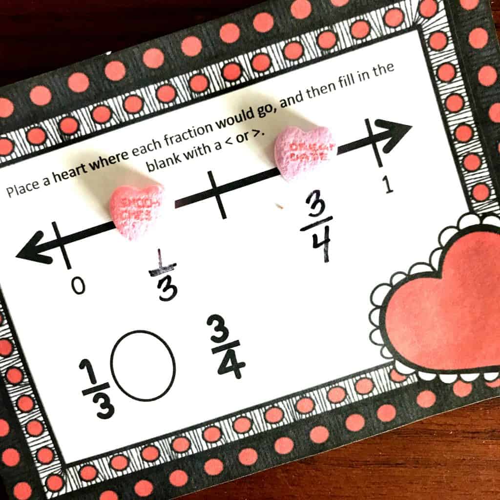 FREE Delicious Comparing Fractions on a Number Line Activity