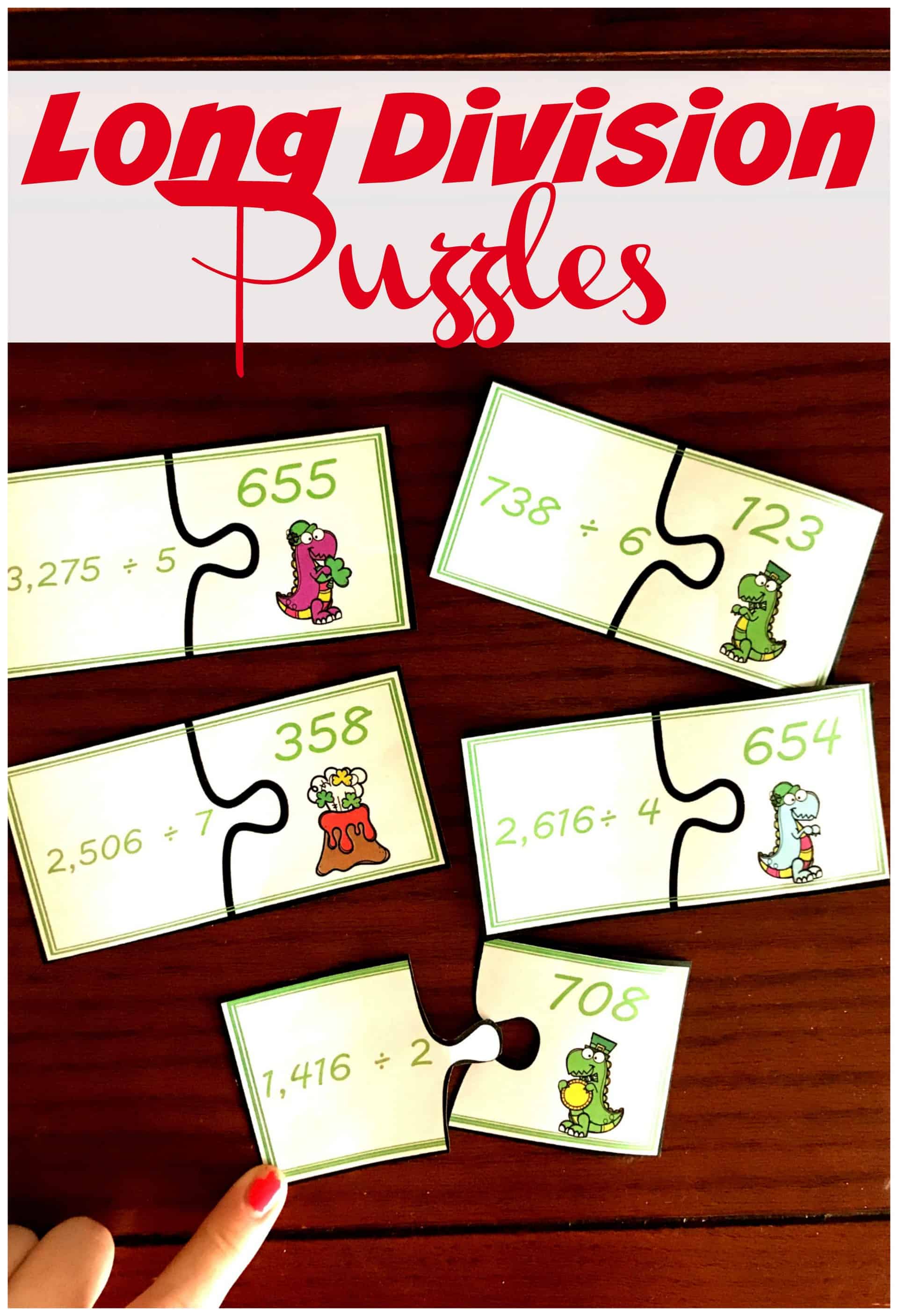 FREE Puzzles For Long Division Practice