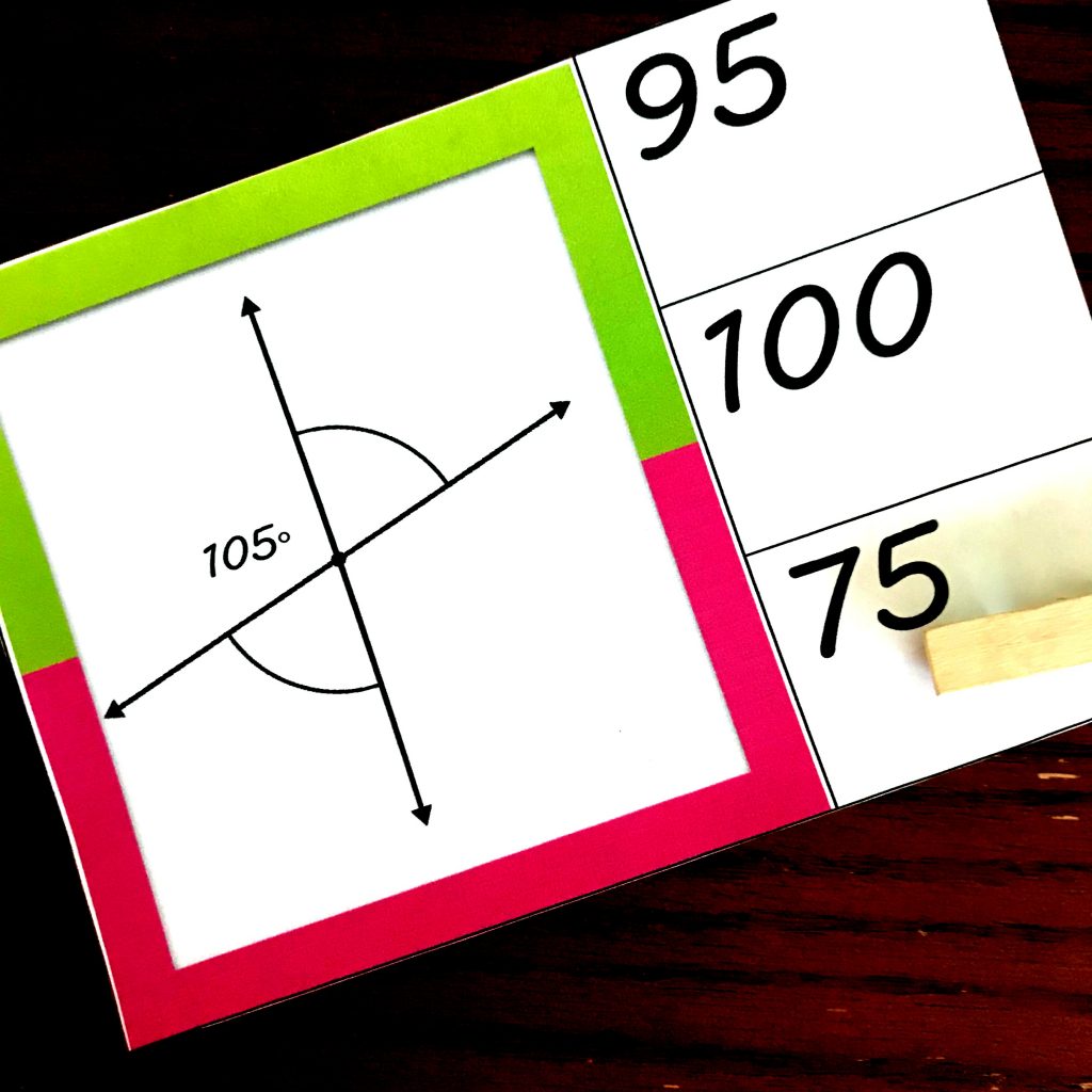 FREE Colorful Adjacent and Vertical Angle Activity with Intersecting Lines