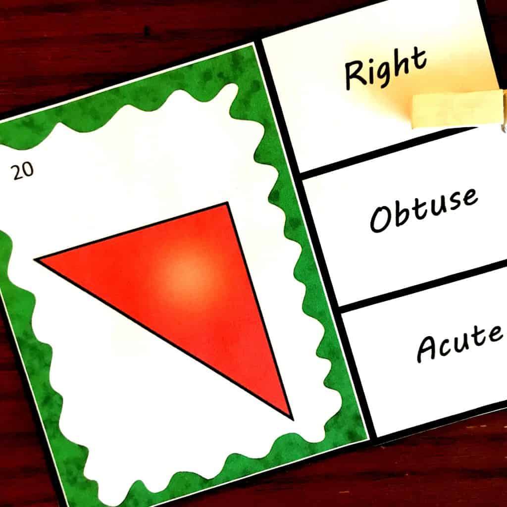 FREE Clip Cards For Different Types Of Triangles