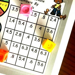 FREE No-Prep Spring Time Game For Multiplying Decimals and Whole Numbers
