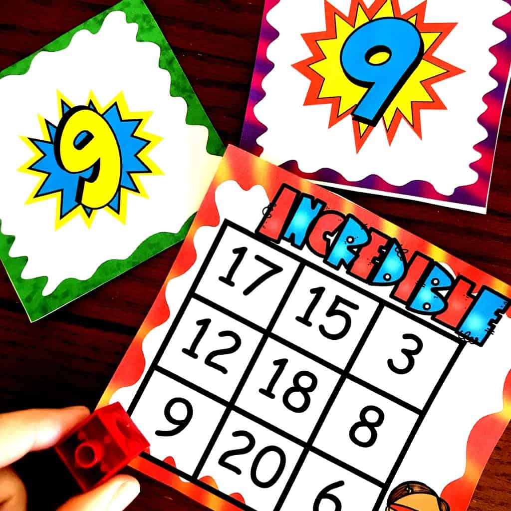 FREE Number Recognition Game For the Numbers 1 - 20
