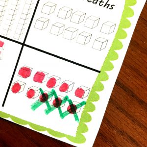 FREE Subtracting Decimal Activiity with Base Ten Blocks