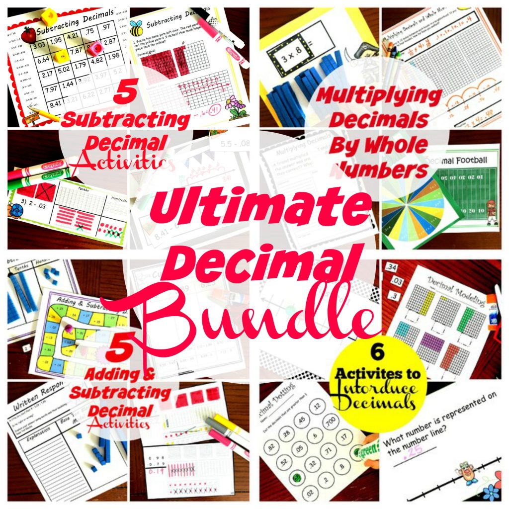 Free Cut and Paste Decimal Place Value Worksheets (Expanded Form)