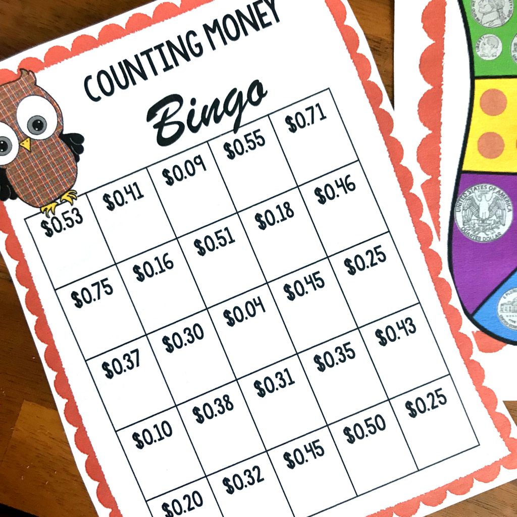 FREE No-Prep Counting Coins Math Game