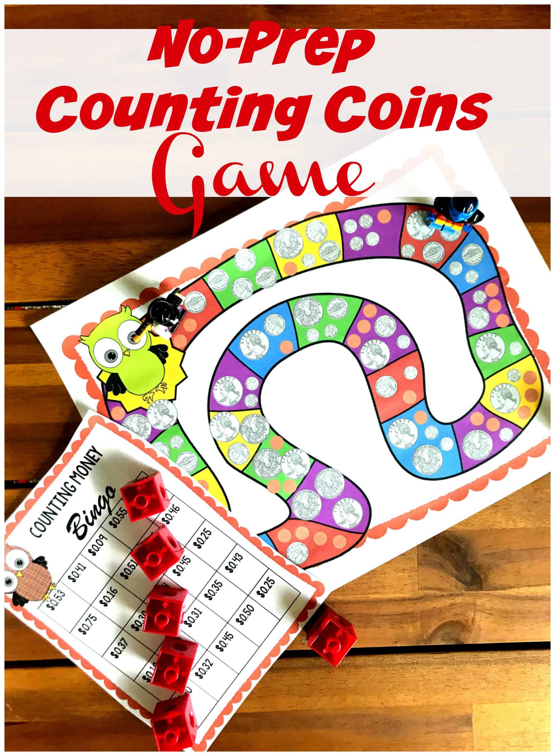 FREE No-Prep Counting Coins Math Game
