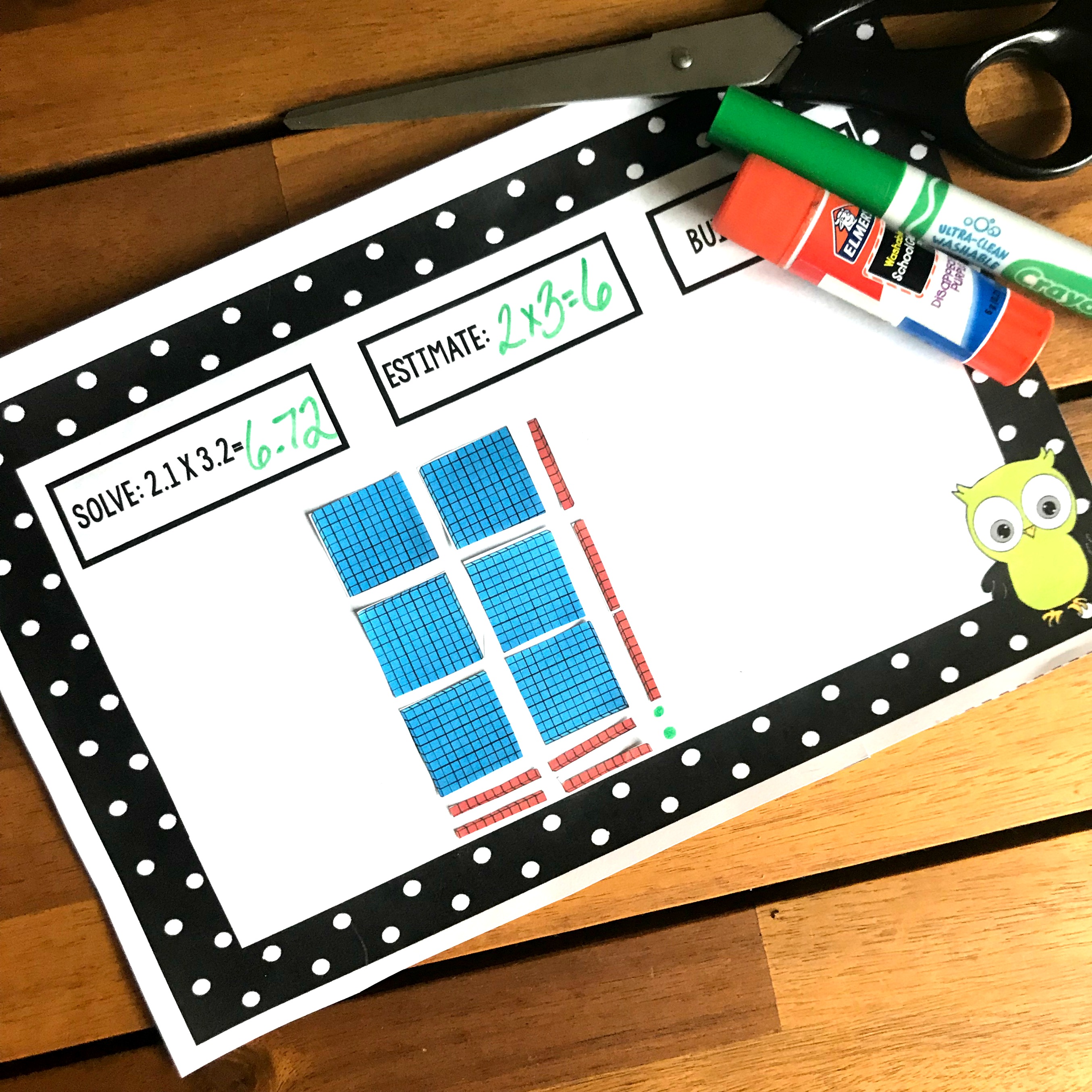 How to Model Multiplying Decimals With Arrays (Free Printable)