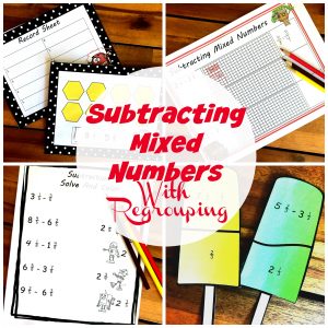 FREE Exciting Subtracting Mixed Numbers Activity