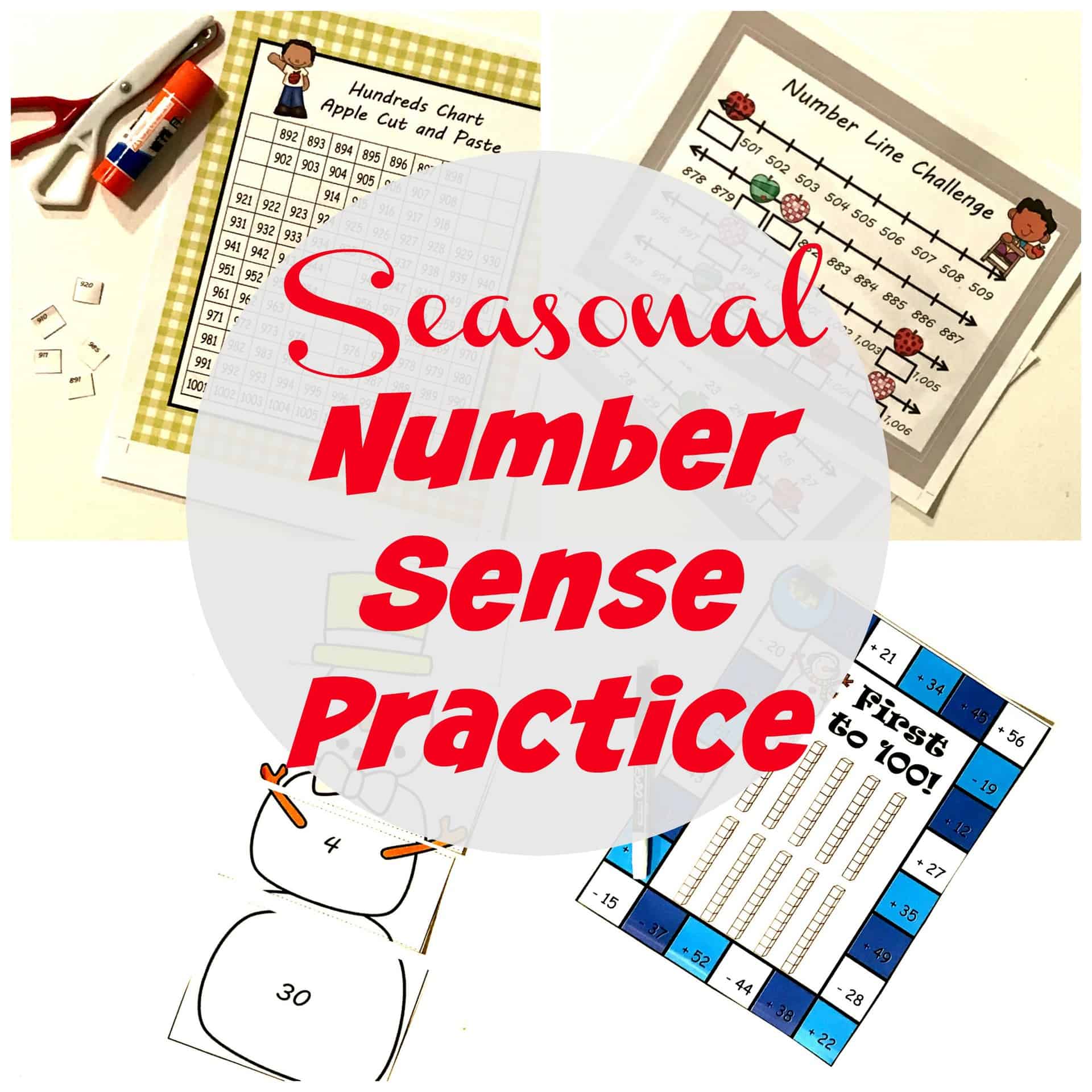 Hands- On And Fun Seasonal Number Sense Practice