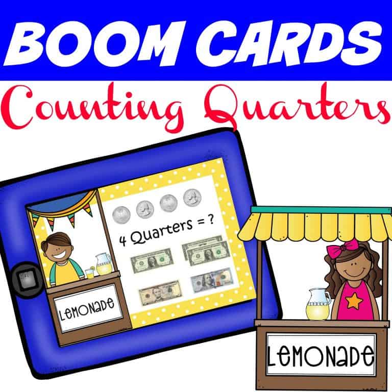 FREE Counting Quarters Activity Using BOOM Cards