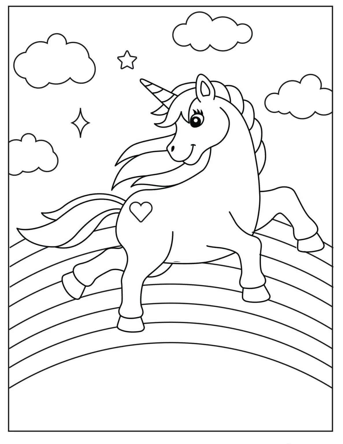 Grab Your Free Unicorn and Rainbow Coloring Pages | 20 Pages