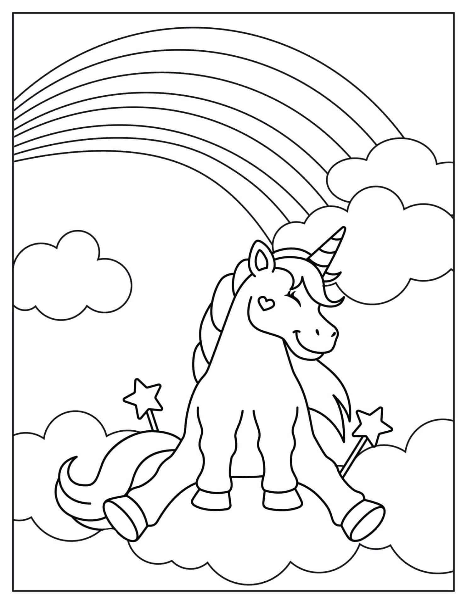 Grab Your Free Unicorn and Rainbow Coloring Pages | 20 Pages