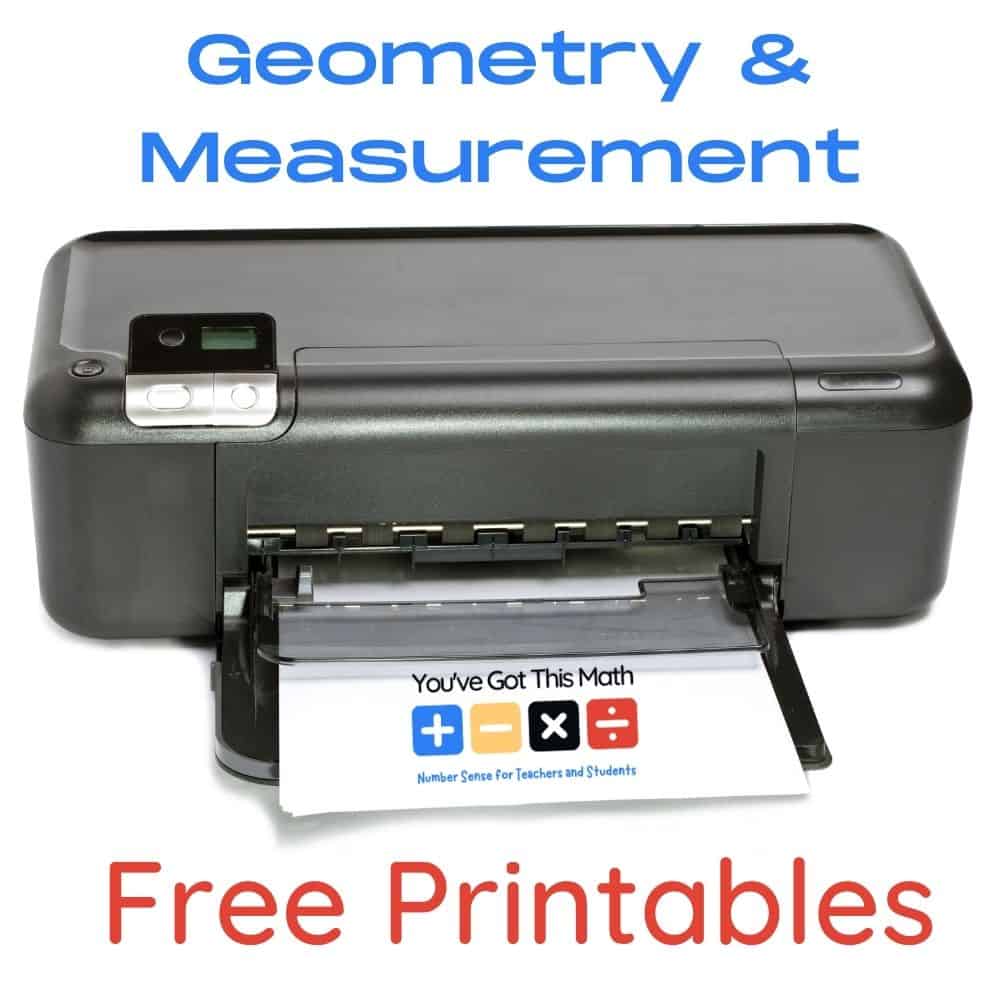 printables for geometry measurement