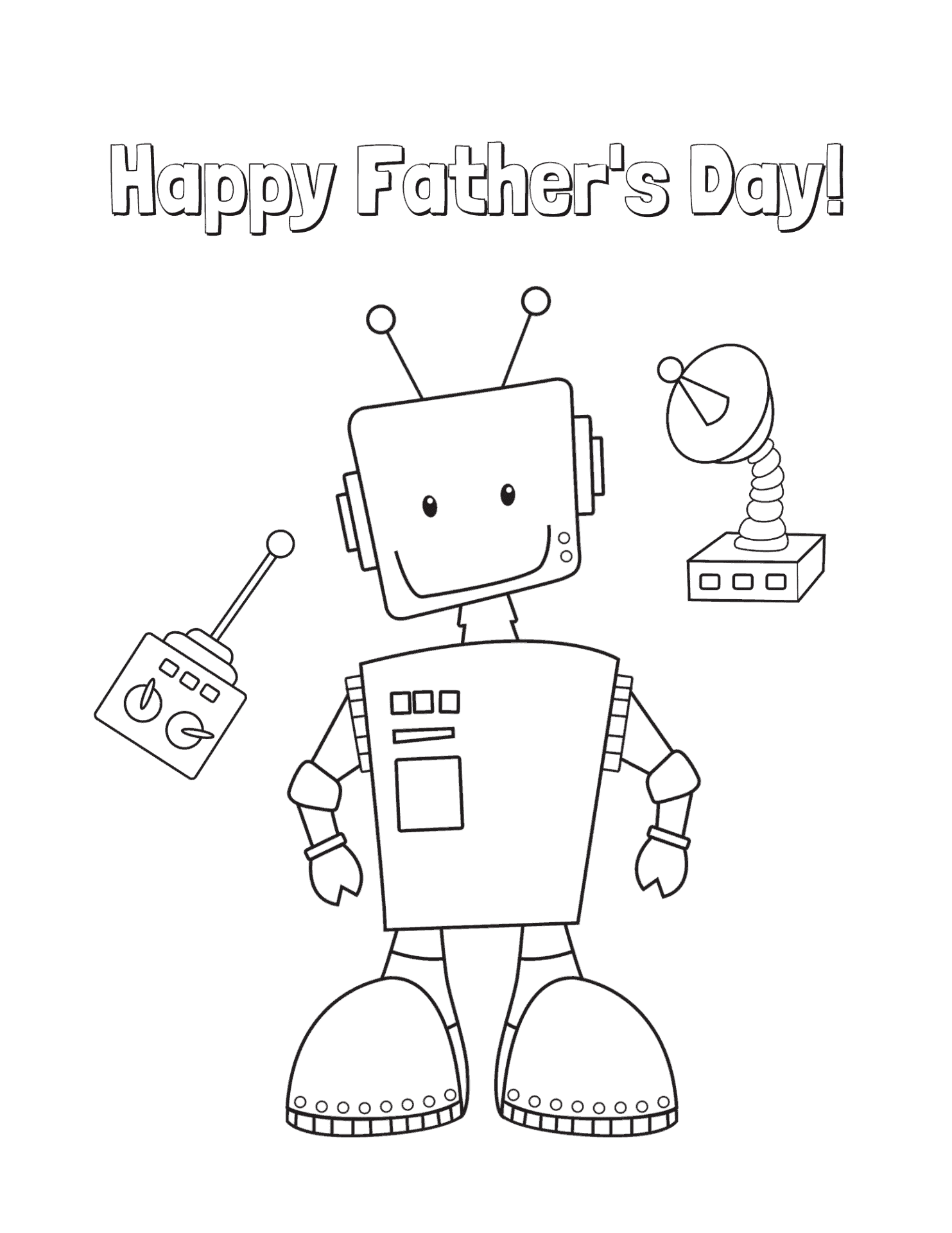 7 Free Father's Day Coloring Pages | Printable | Preschool and Up