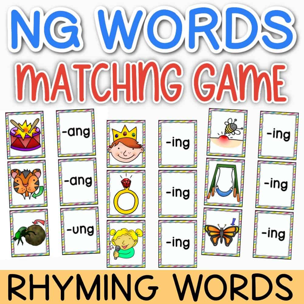 Words with NG | NG Ending Words | Free Games | Worksheets