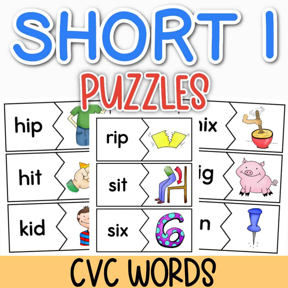 Short i Words and Sound | Free PDF Puzzles for Kids | CVC Words