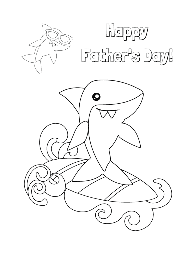 7 Free Father's Day Coloring Pages | Printable | Preschool and Up