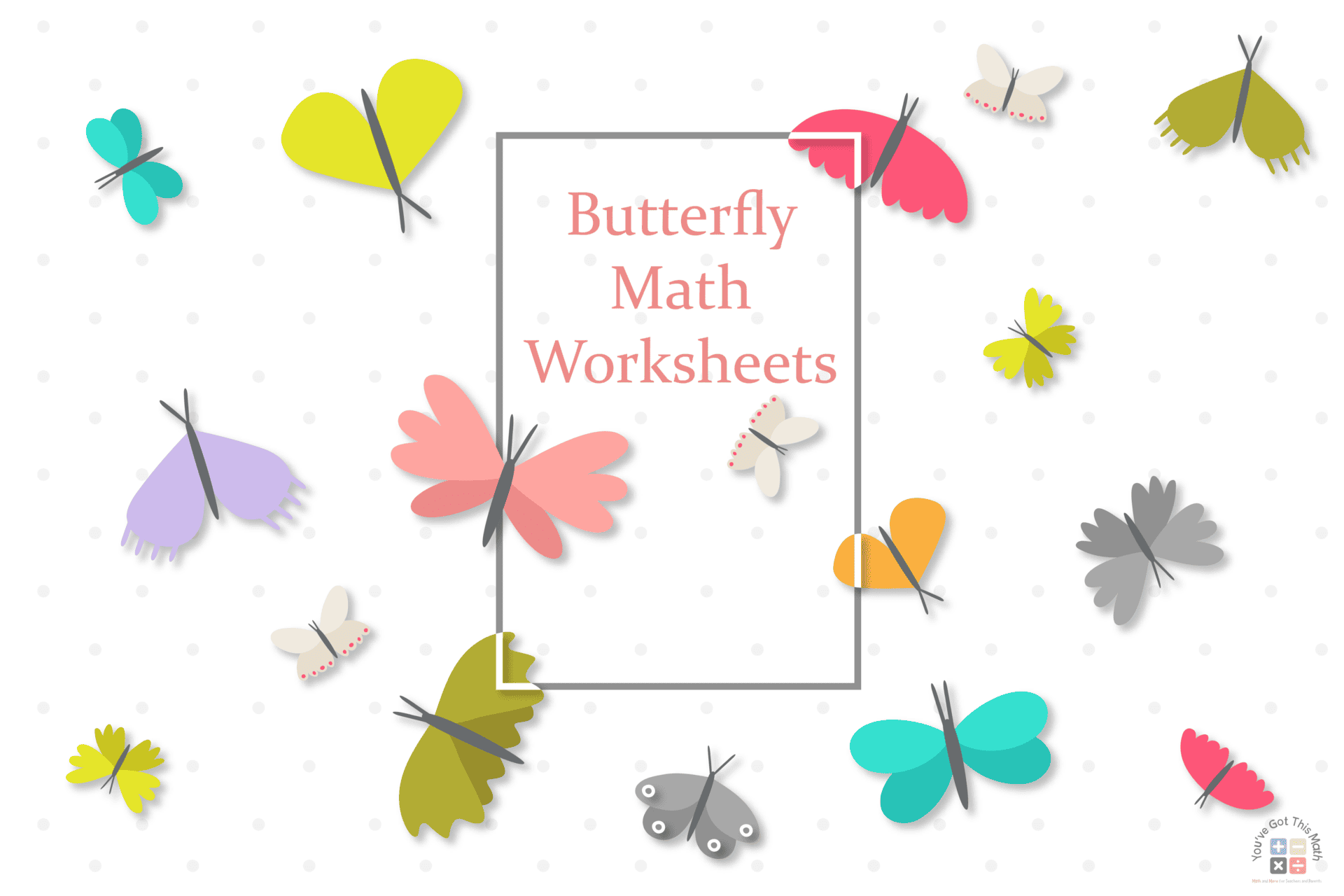 Free Butterfly Math Worksheets