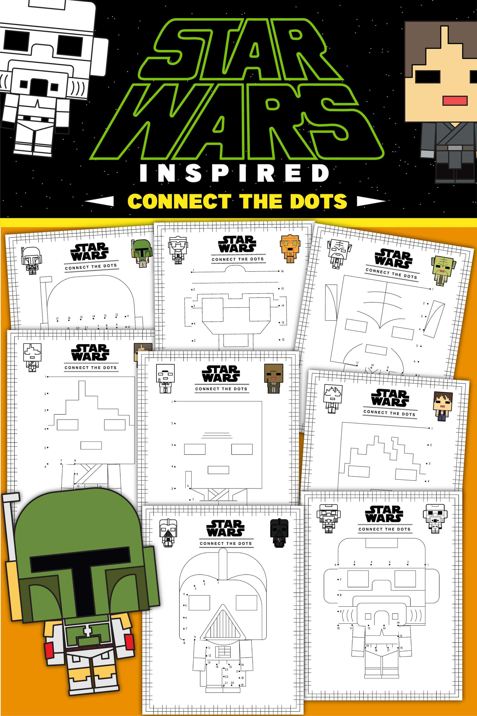 10 Free Star Wars Coloring Pages | Dot to Dot | Printable