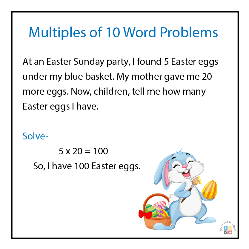 Multiples of 10 Word Problems