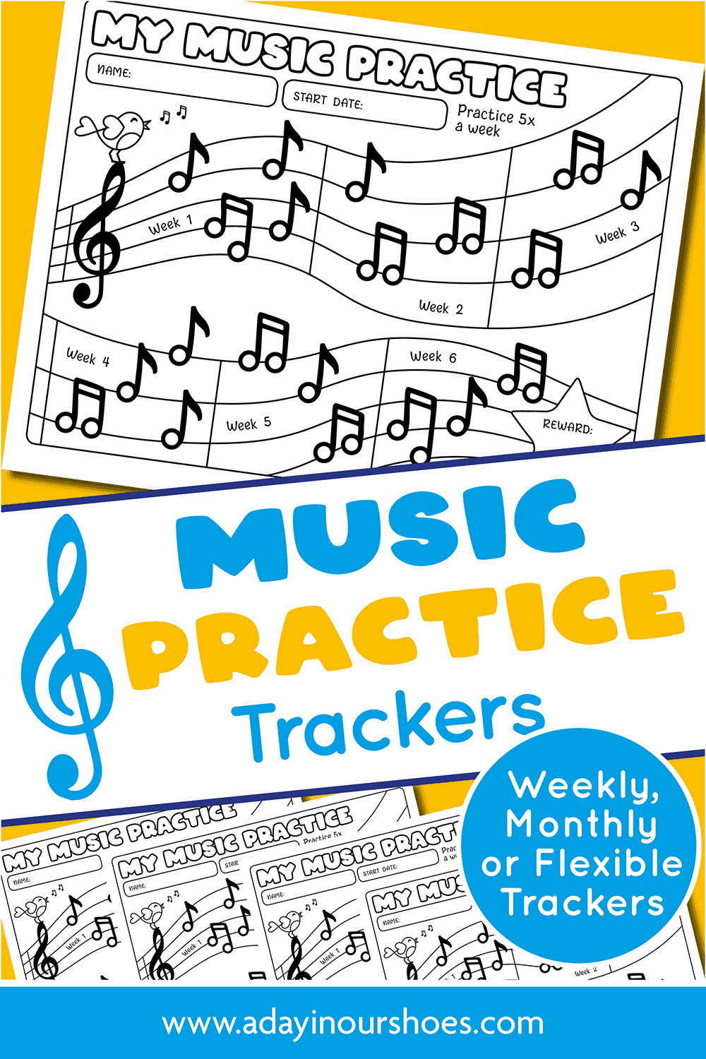 Free Music Practice Log for Kids: Printable PDF