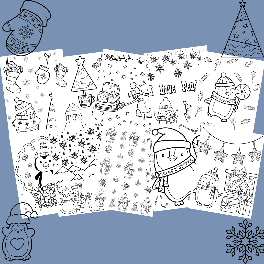 penguin coloring pages