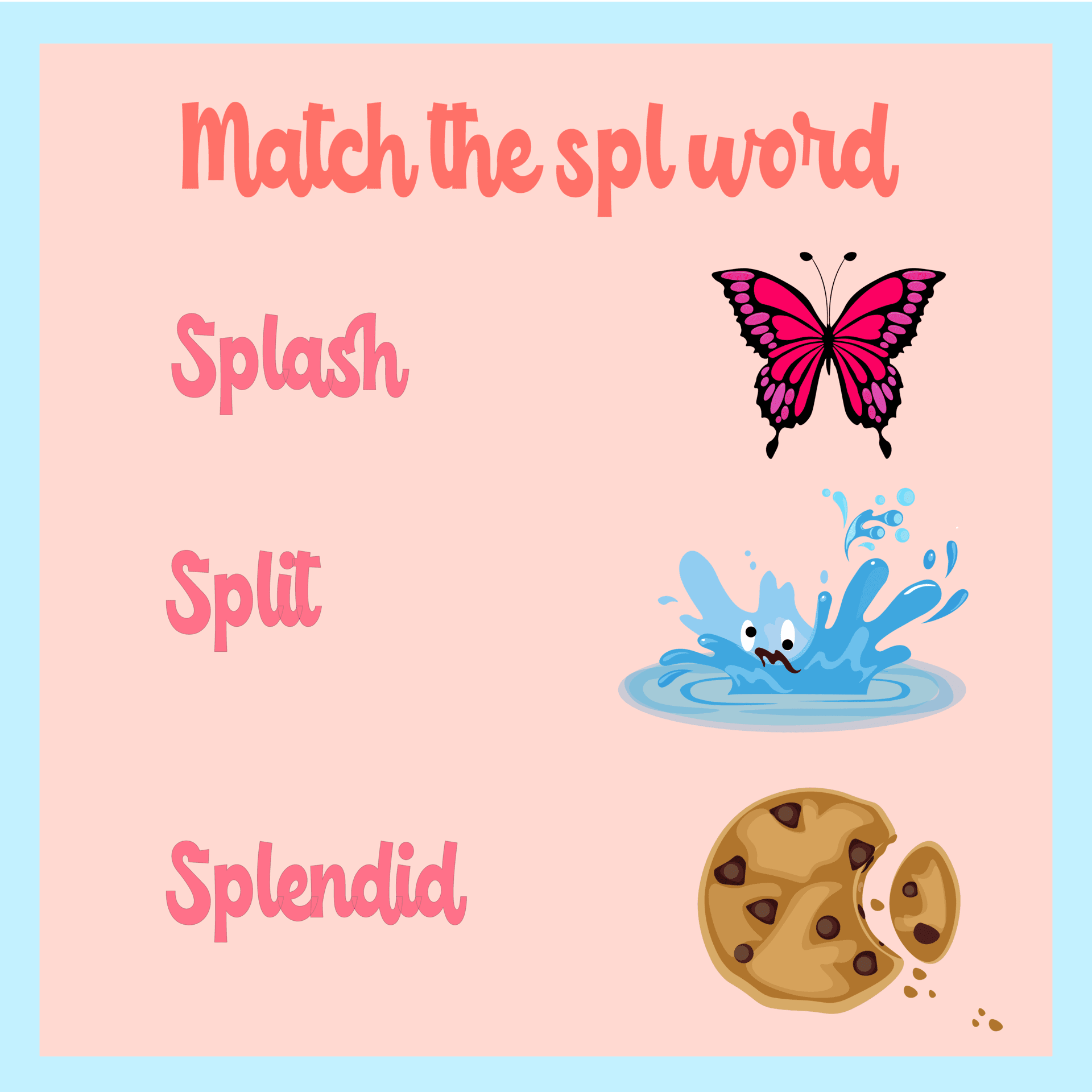 Match the Spl Words