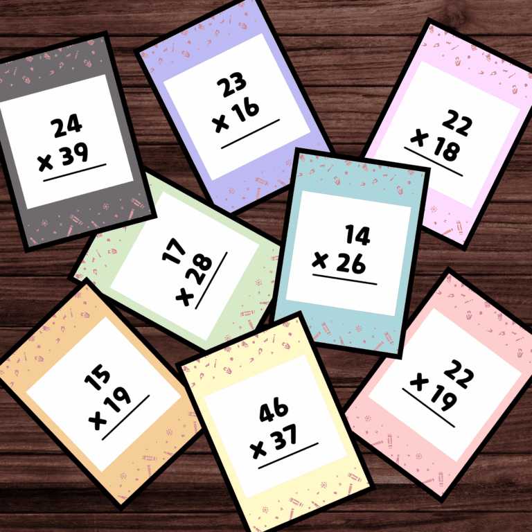 different cards to multiply