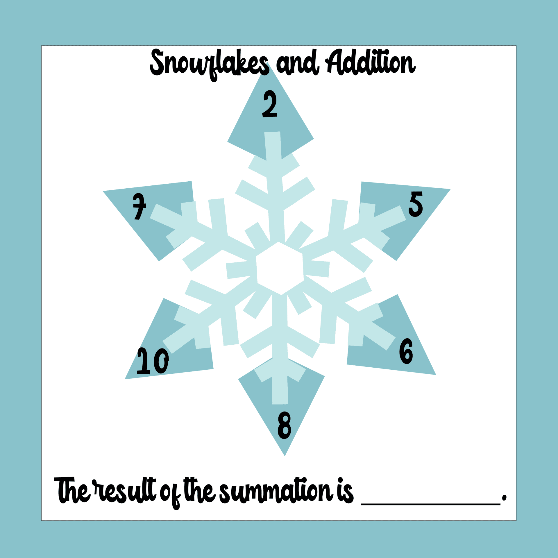 Adding Numbers in A Snowflake