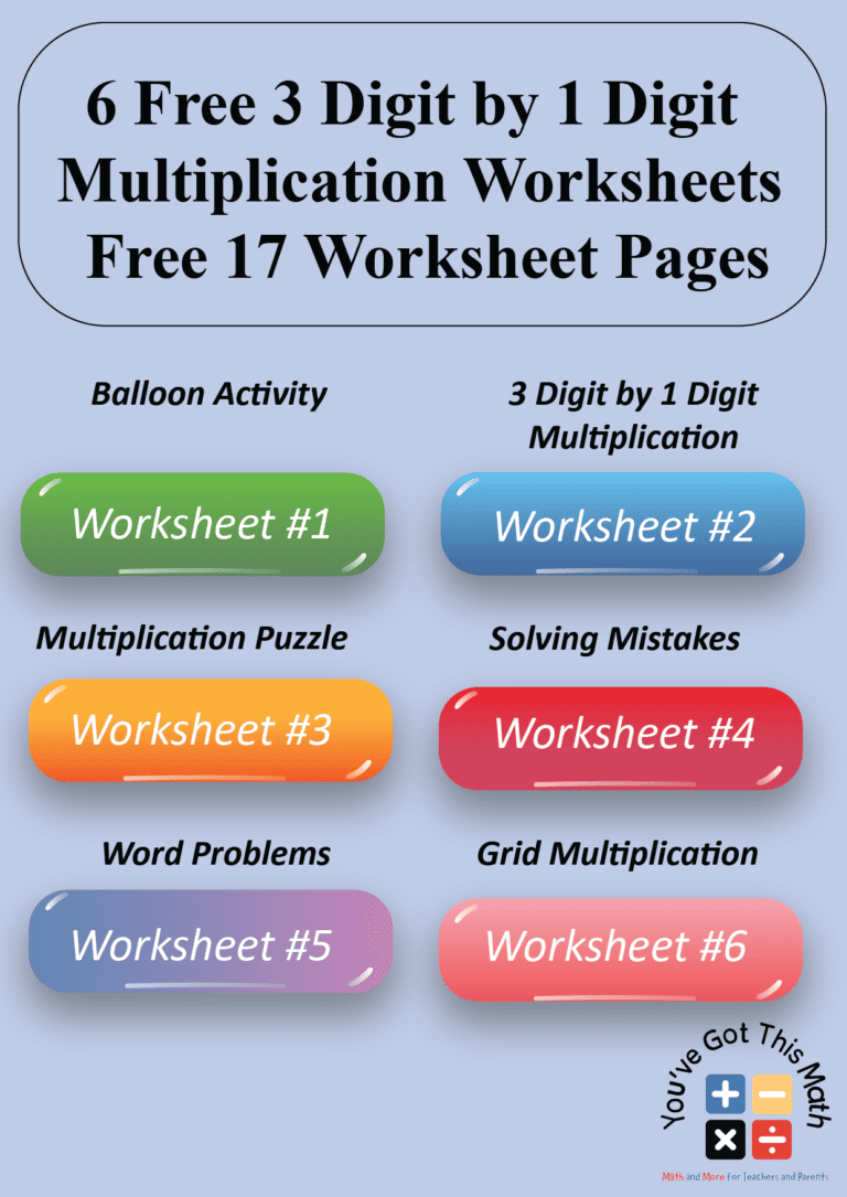 6 Free 3 Digit By 1 Digit Multiplication Worksheets 6 Free 3 Digit By 1 Digit Multiplication Worksheets