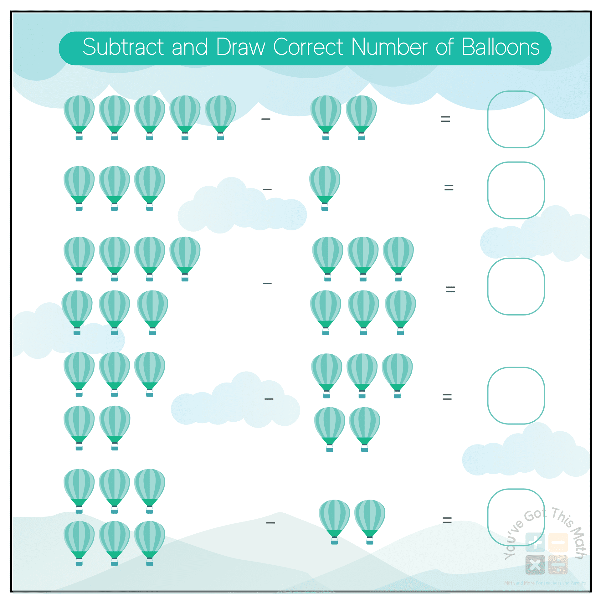 Subtracting Hot Air Balloons