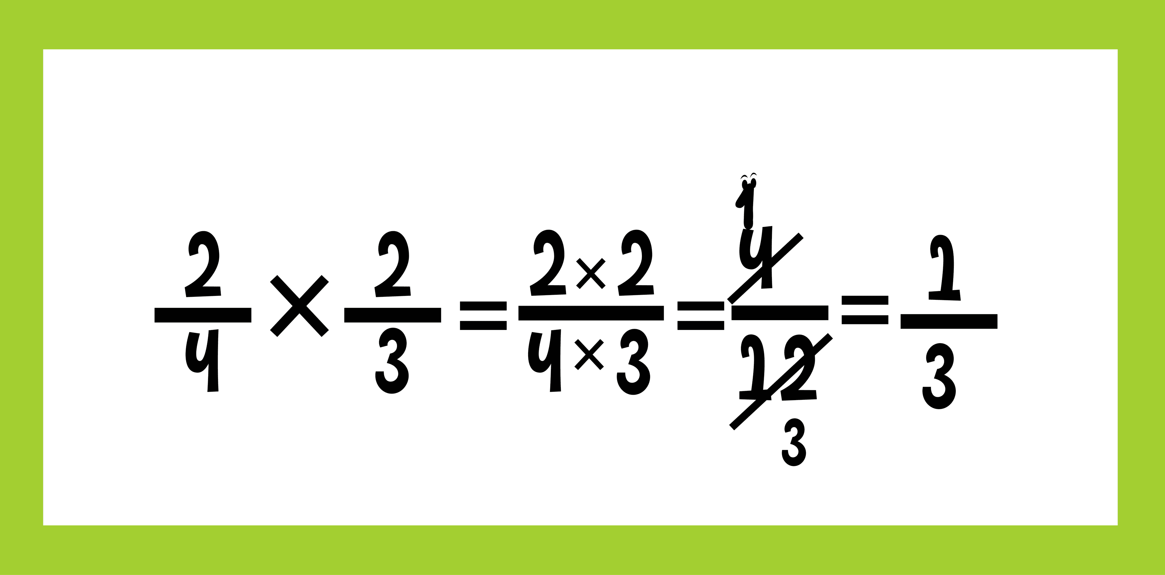 Doing multiplication to describe Multiplying Fractions with Same Denominators Worksheets