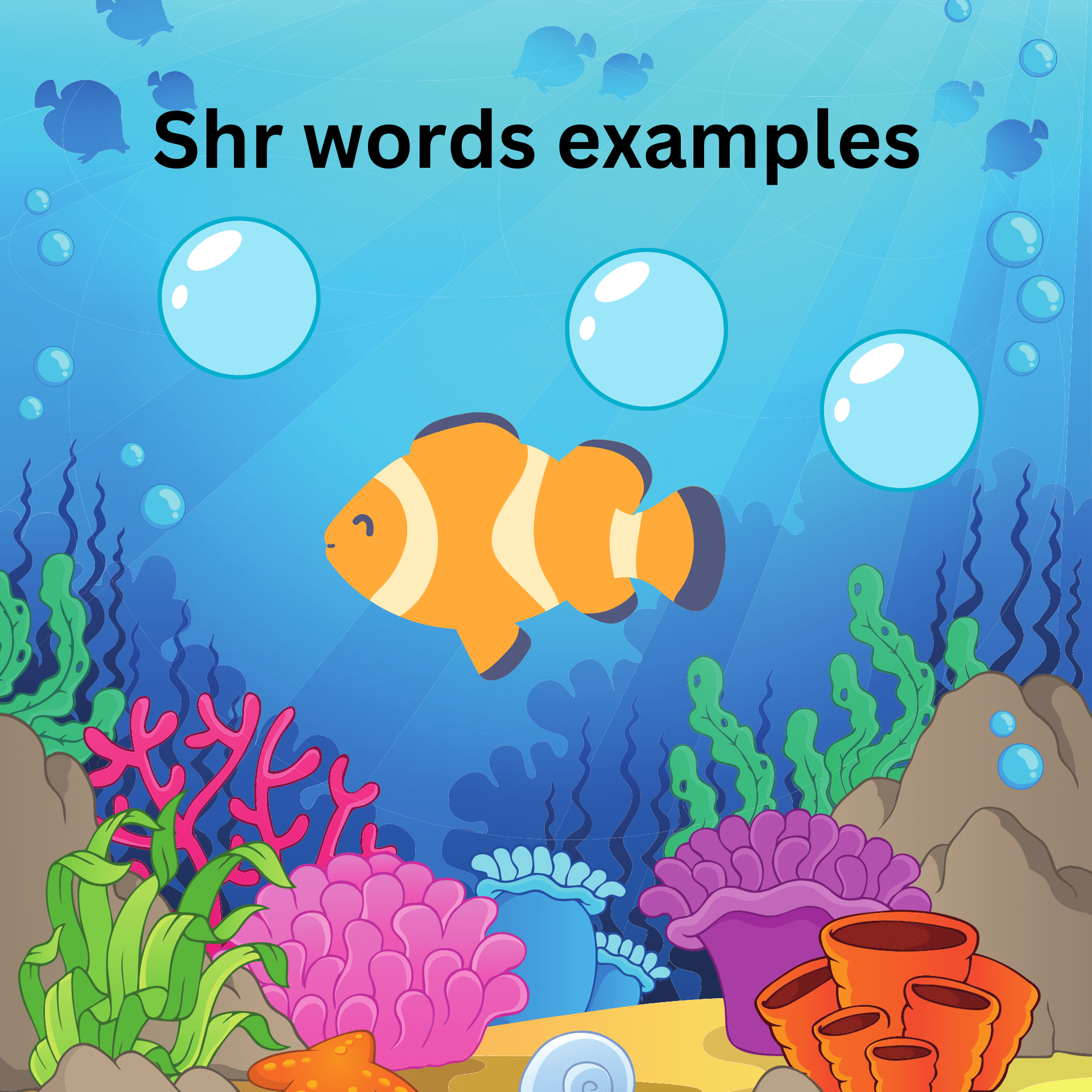 using shr words to know shr words examples