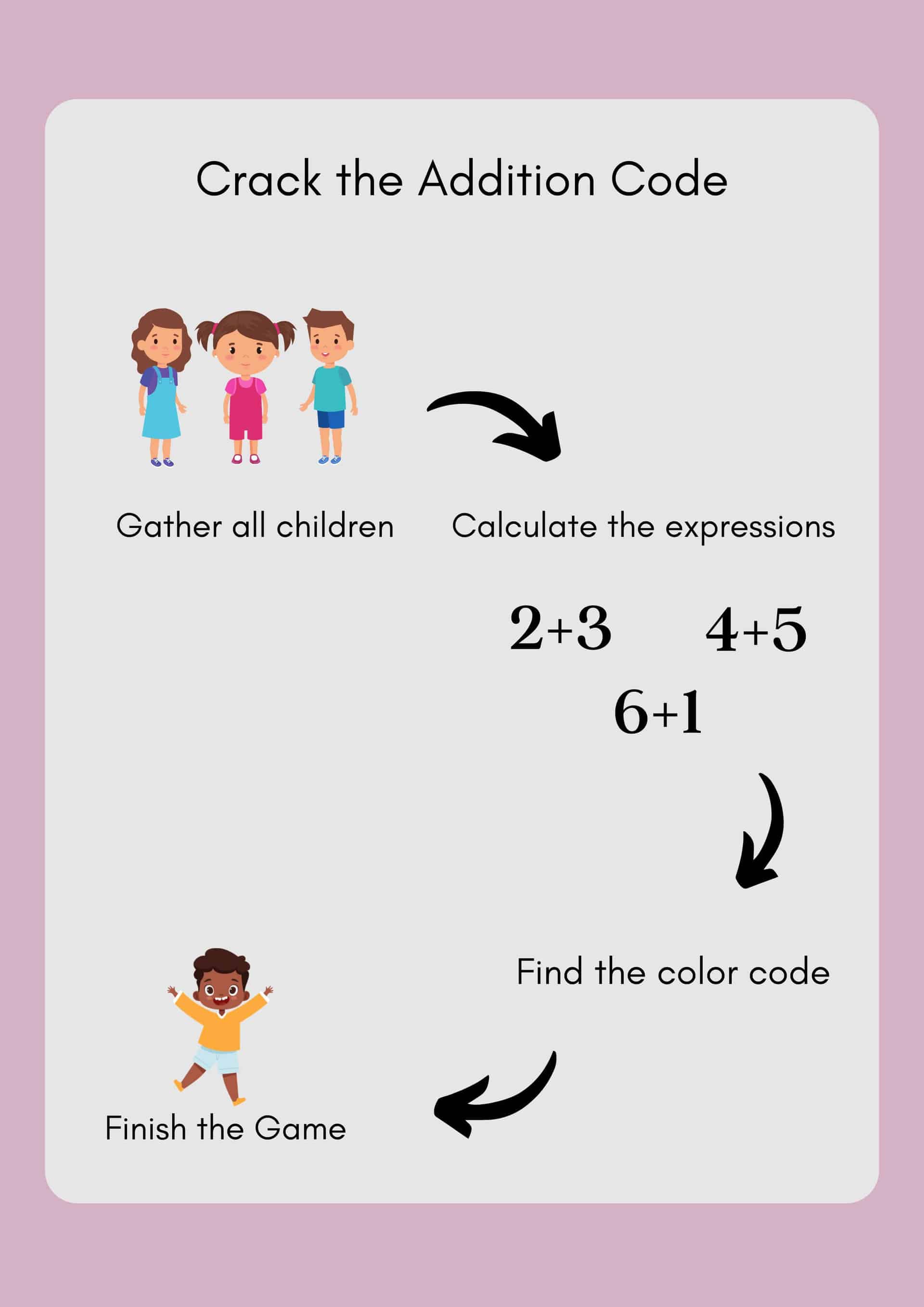 Color the pictures in Fun Addition and Subtraction Worksheets 