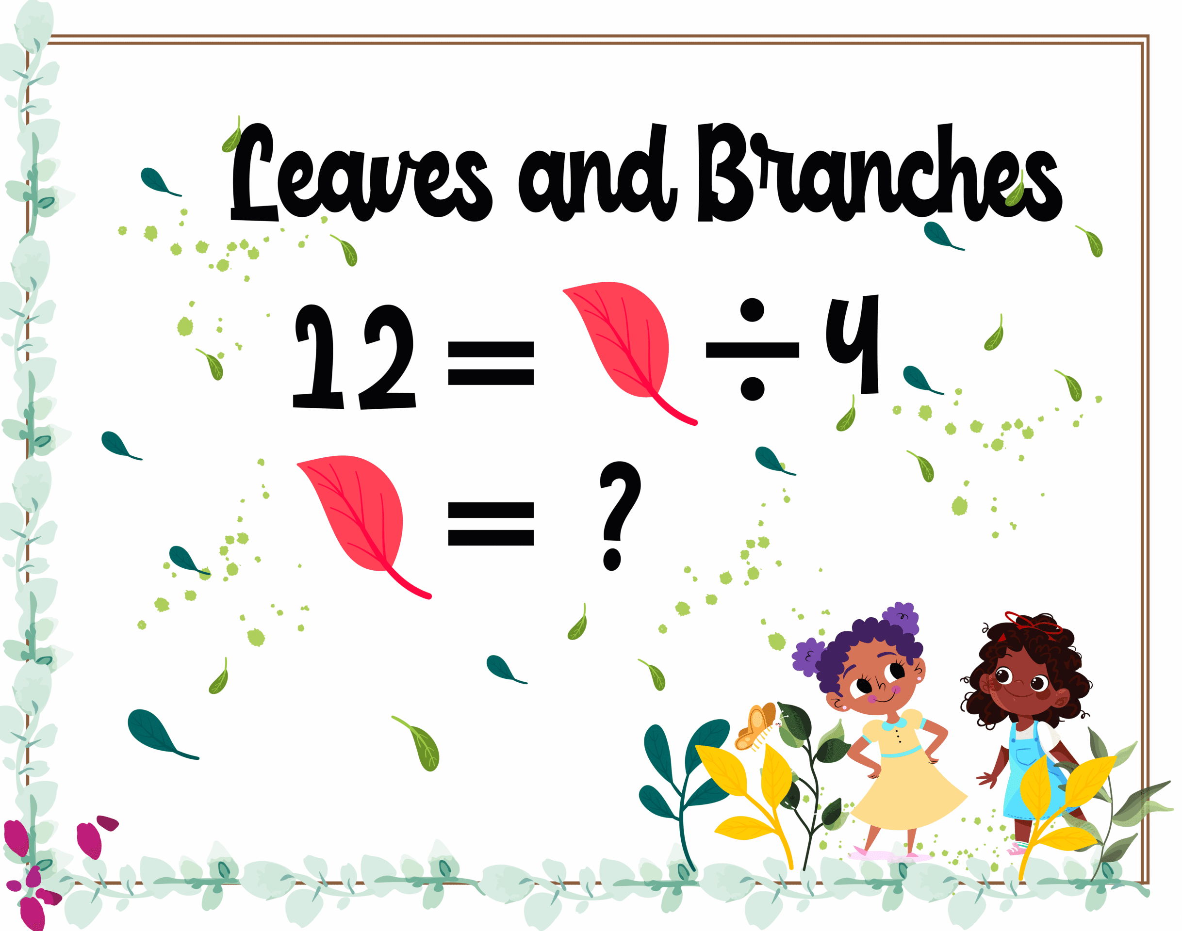 Leaves and Branches game to find missing dividend