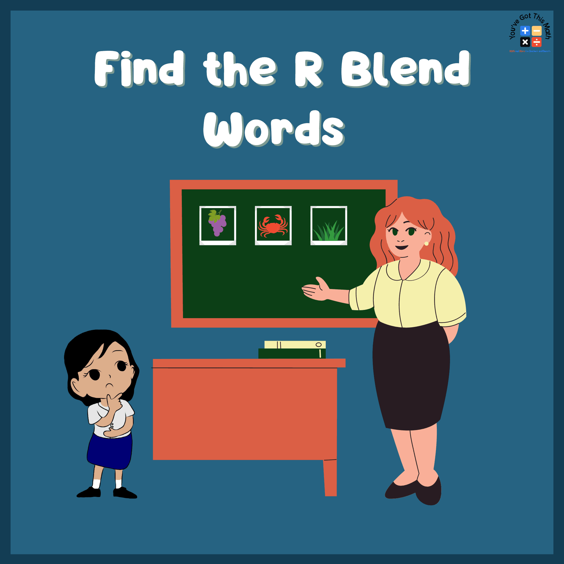 finding the r blend words for first grade