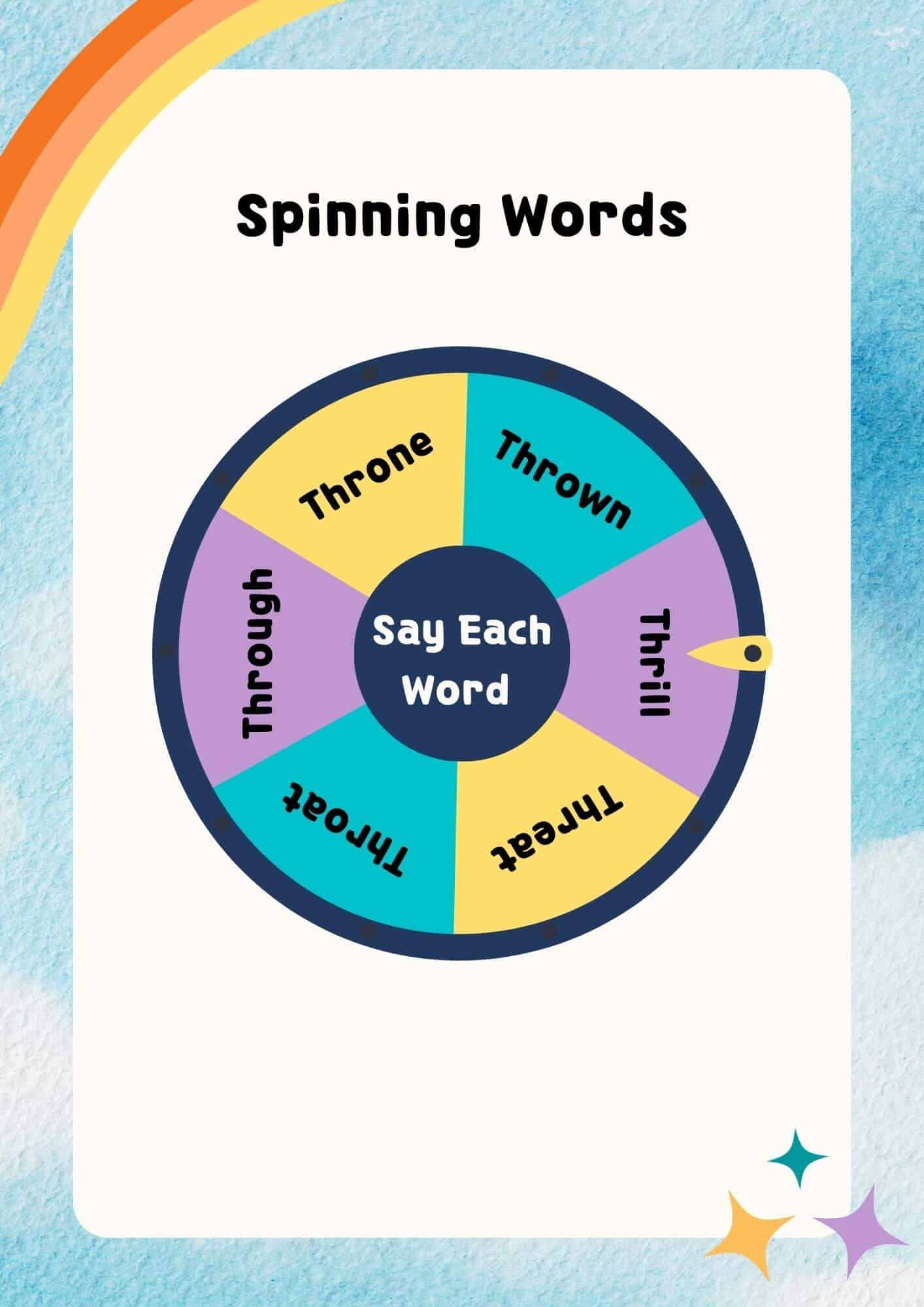 Using spin to know thr words
