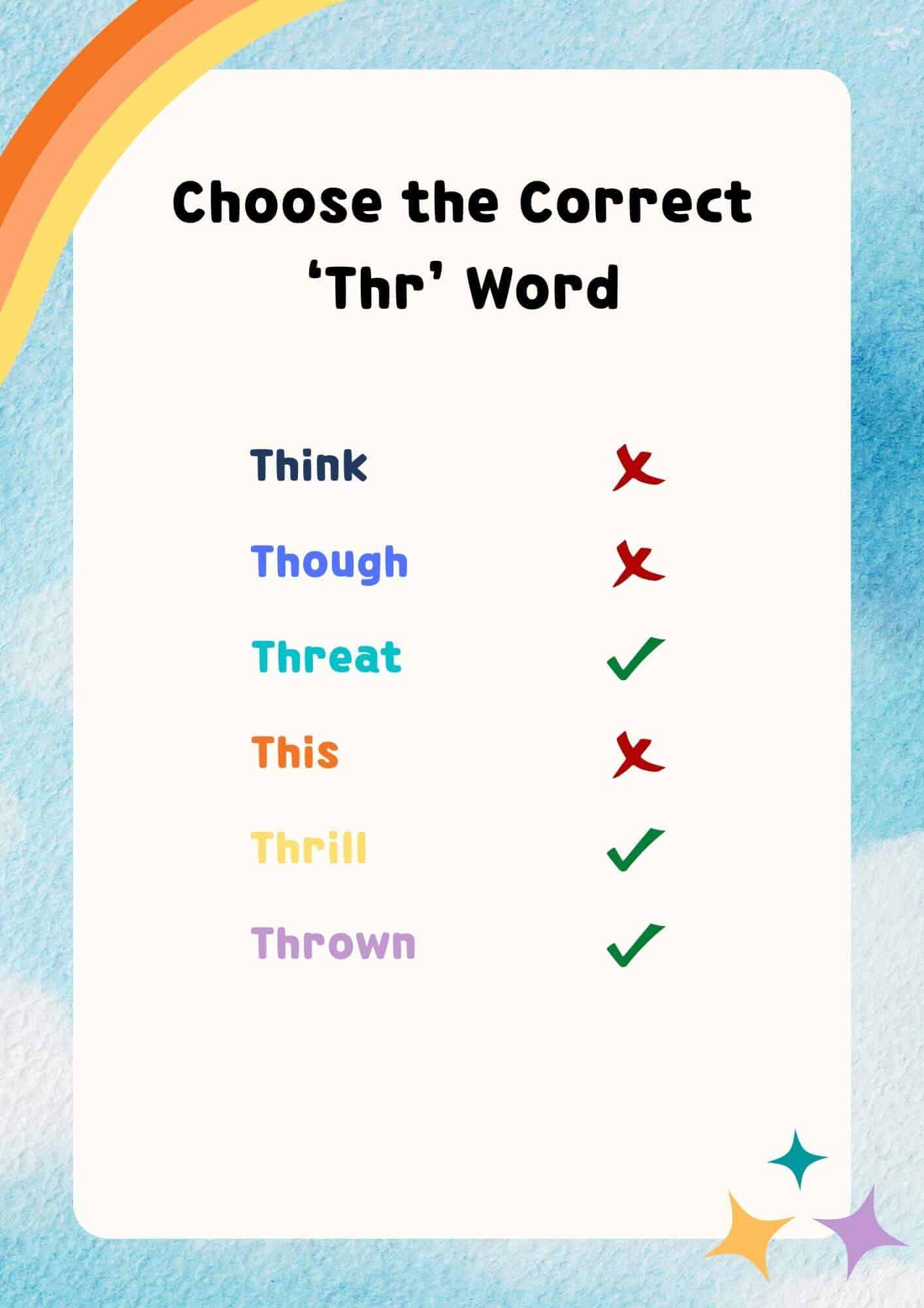 Choosing words to know   thr words for grade 2
