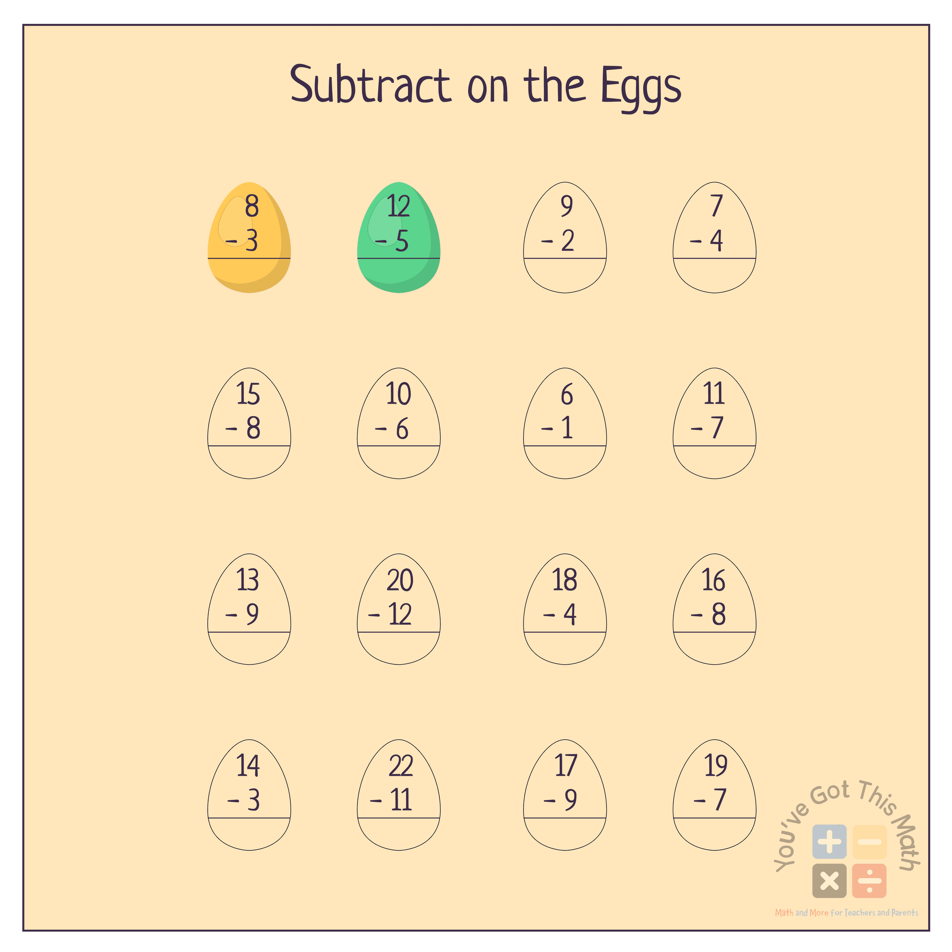 Easter Math Activities Free Printable Kindergarten Easter Math Activities Free Printable Kindergarten