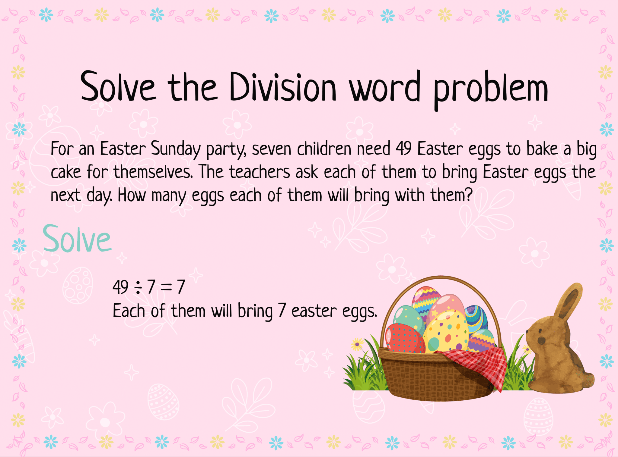 Easter Math Word Problems | 5 Free Worksheets